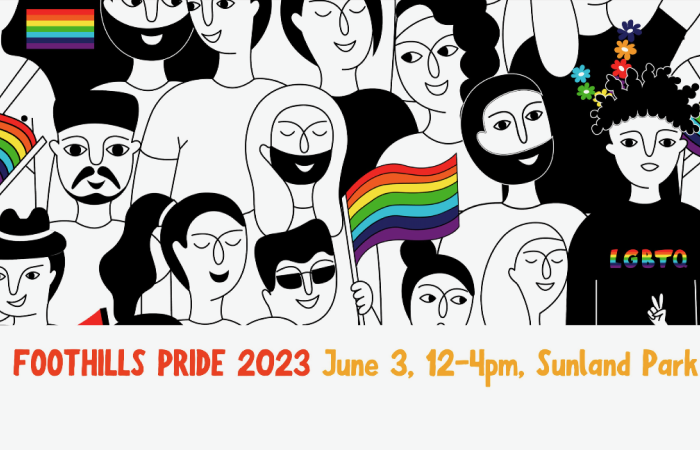 Foothills Pride 2023 Banner